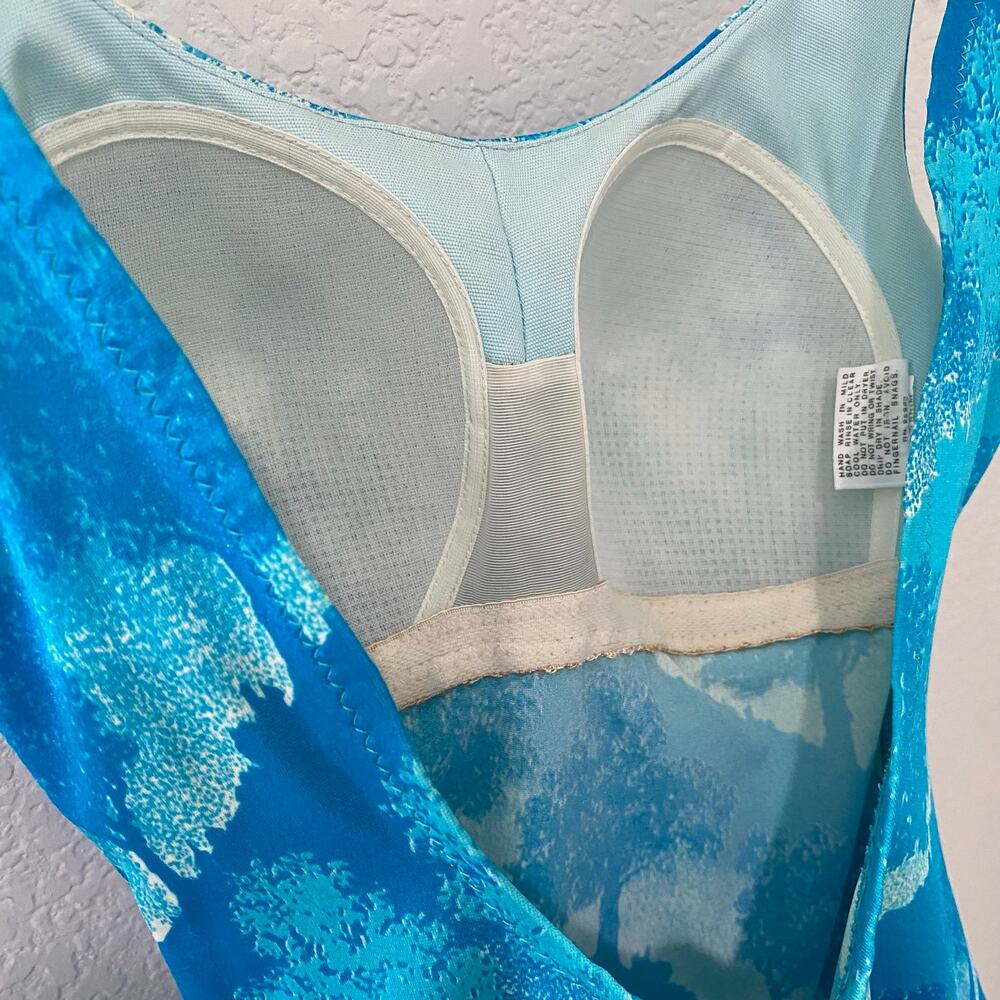Vintage Sirena 60s Blue Swimsuit Molded Cups Bombshell Pin Up XS-S - Picture 4 of 8